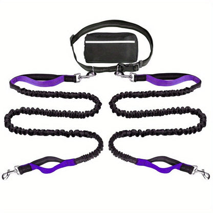 🔥Hands Free Dog Leash with Zipper Pouch