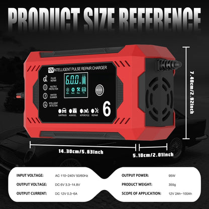 ⚡Second item 60% off 🎉Portable Smart Car Battery Charger