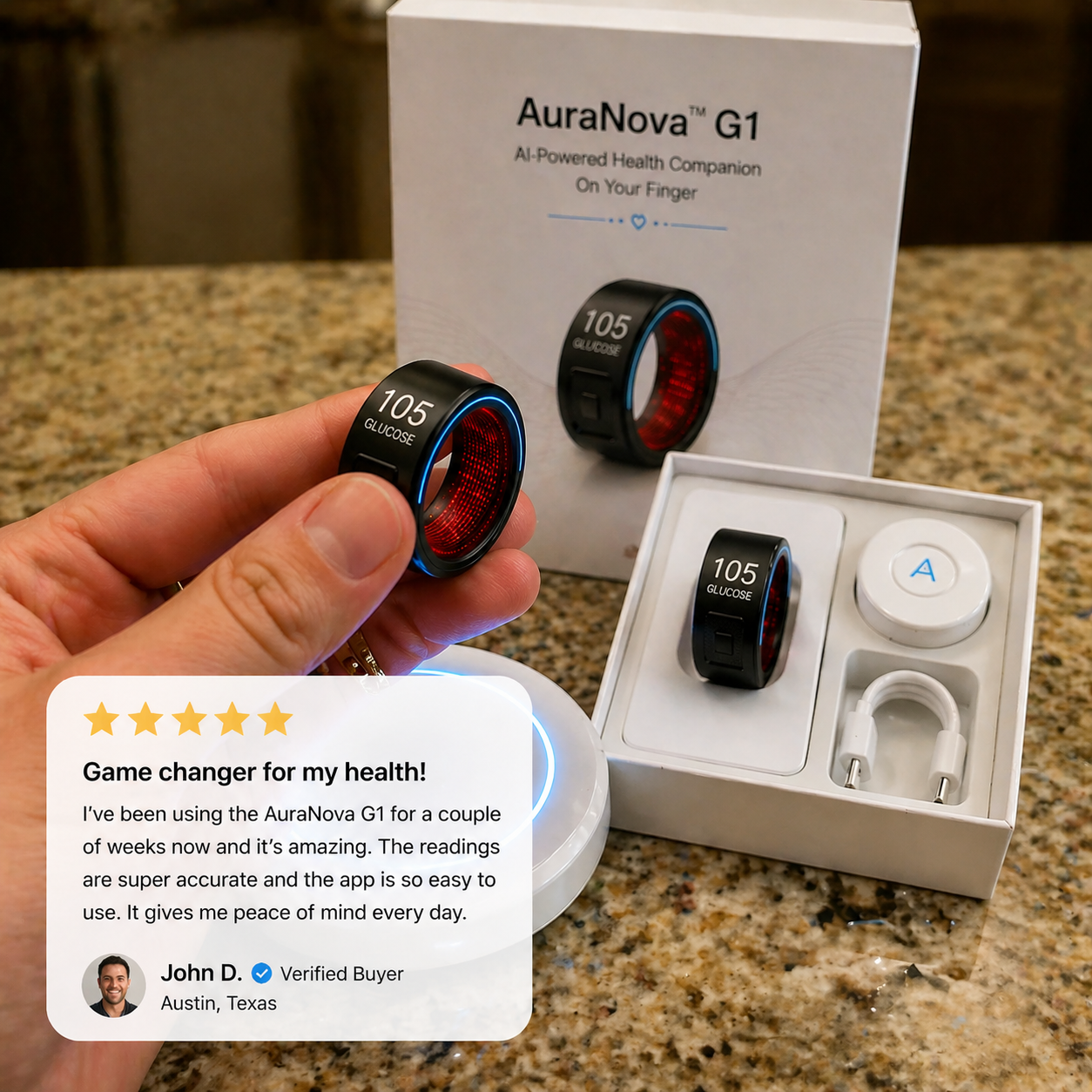 🎉 75% OFF Launch Offer🔥Pryxo™ G1 Non-Invasive Smart Ring