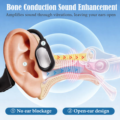 🔥 Final 2 Hours : Only Limited Stock Left🏆𝗧𝗶𝘄𝗼𝗿𝗹𝗱™ Bone Conduction Smart Hearing Headphones （Mayo Clinic Recommended）