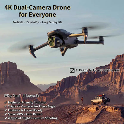 🚁 4K HD Camera Drone – Perfect for Travel, Photography & Gifting
