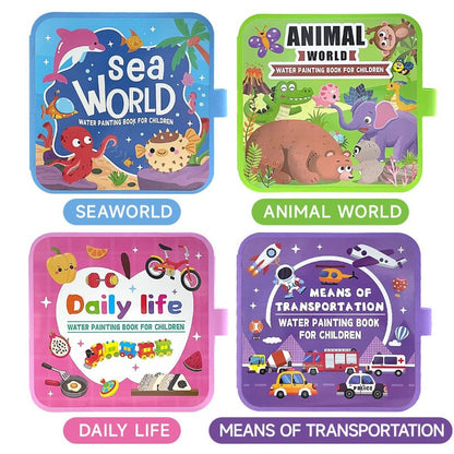 Water Coloring Book Set
