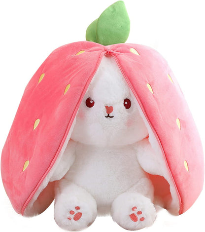 🐰Easter Early Sale 50% OFF🍓Strawberry Bunny Transformed into Little Rabbit🎀 Fruit Doll Plush Toy🐰