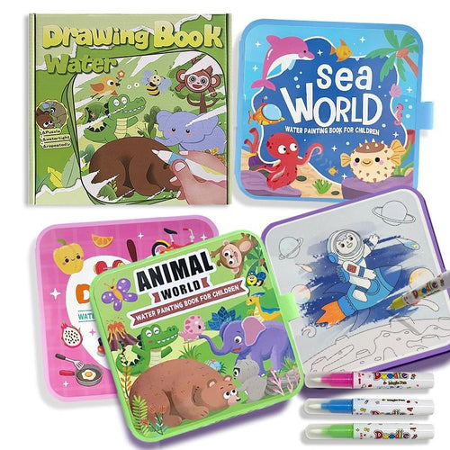 Water Coloring Book Set