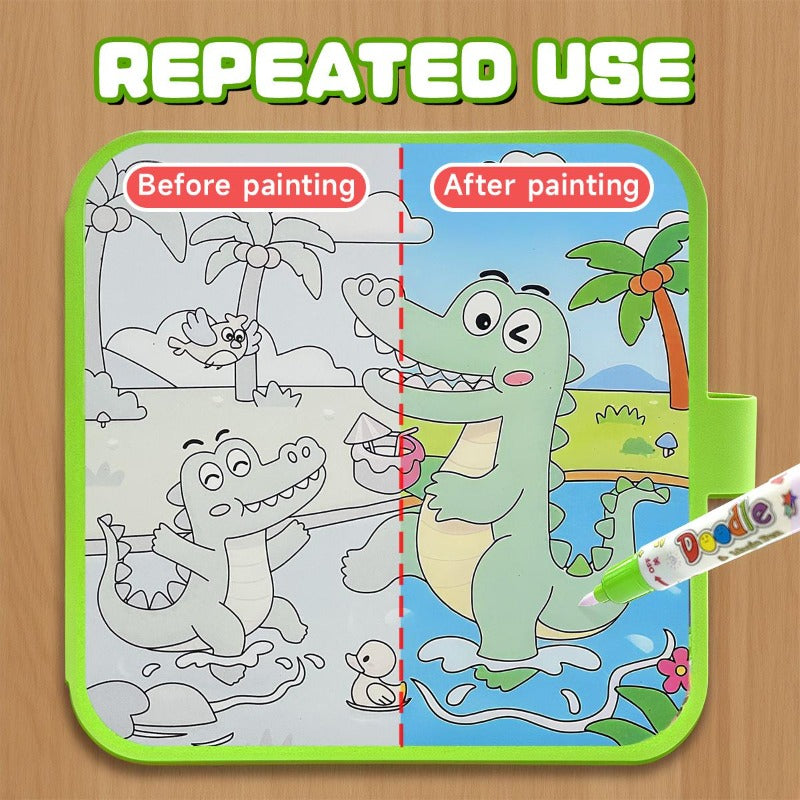Water Coloring Book Set