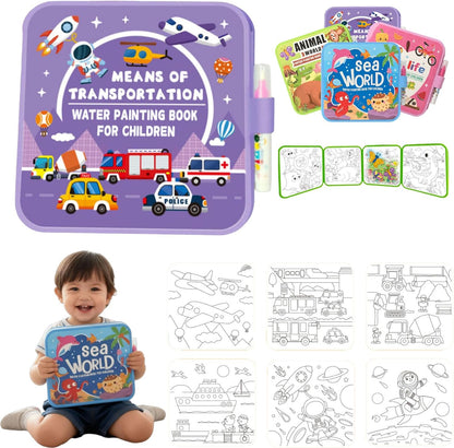 Water Coloring Book Set