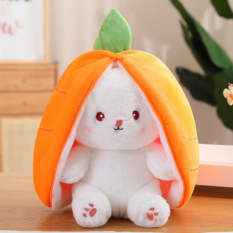 🐰Easter Early Sale 50% OFF🍓Strawberry Bunny Transformed into Little Rabbit🎀 Fruit Doll Plush Toy🐰