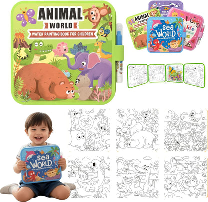 Water Coloring Book Set