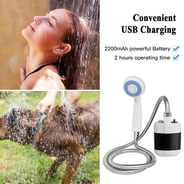 🔥Camping Essentials - While Stocks Last💦Portable Shower for Camping with Water Pump🚀