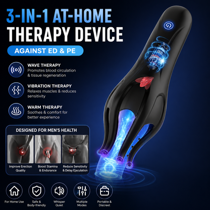Pryxo Pro™ 3-in-1 Men’s Therapy Device | Private At-Home Performance Support
