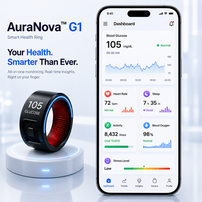 🎉 75% OFF Launch Offer🔥Pryxo™ G1 Non-Invasive Smart Ring