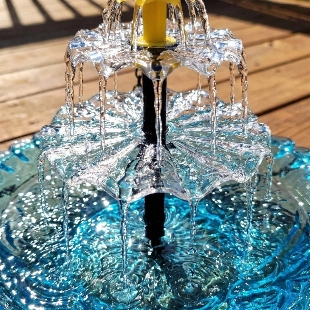 🔥Last 4 hours Hot Sale 50%🐦Solar Cascade Hanging Bird Bath Fountain