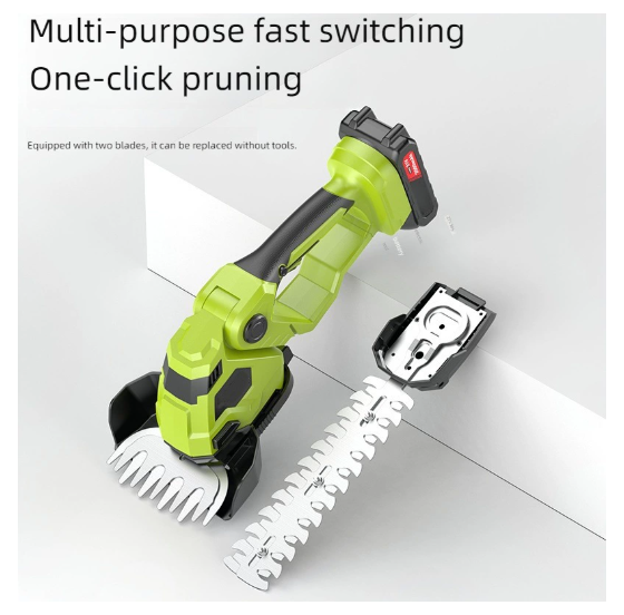 🎁 Father's Day Gift: Cordless 2-in-1 Grass Shear & Shrub Trimmer ⚡ Handheld Electric Hedge Trimmer