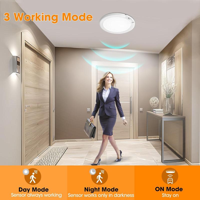 🎁 50% OFF🔌 Remote Rechargeable Motion Sensor Ceiling Light - Wireless Magnetic💡