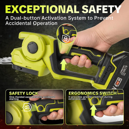 🎁 Father's Day Gift: Cordless 2-in-1 Grass Shear & Shrub Trimmer ⚡ Handheld Electric Hedge Trimmer
