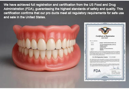 🔥Nidagene™ Custom-Fit Functional Dentures — Made in the USA, FDA Certified, Up to 70% OFF for a More Confident Smile!
