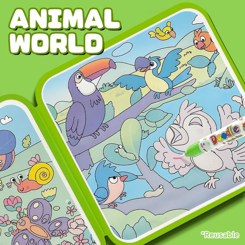 Water Coloring Book Set